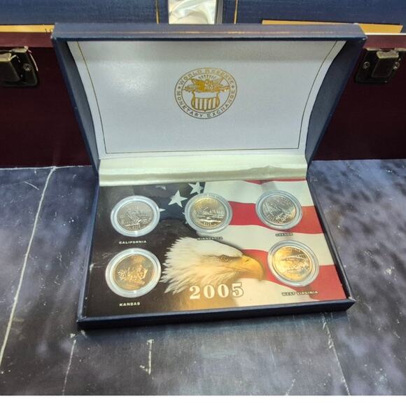 United States of America 50 States Quarters Framed Collection - Picture 8 of 12